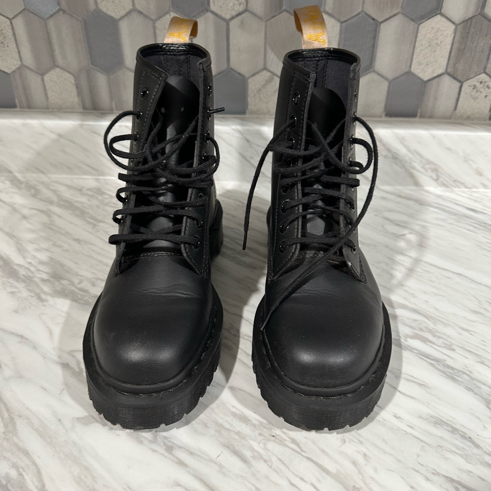 Dr.Martens Black Leather Women's Boots